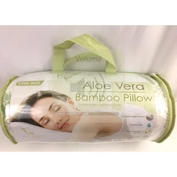CC Products Bedding Aloe Vera Bamboo Memory Foam King Pillows Lot